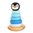 Magni - Pinguin Stapelturm aus Holz, blau