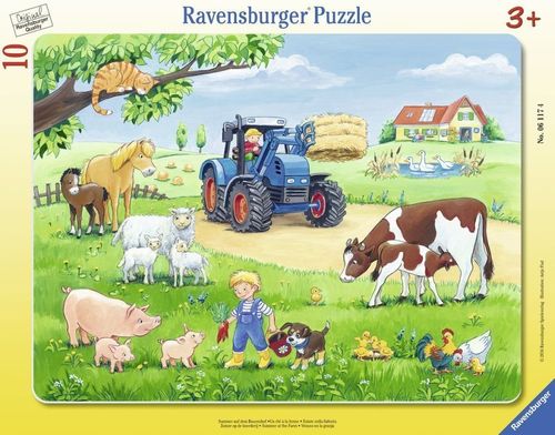 Ravensburger 061174 Rahmen-Puzzle - Sommer auf dem Bauernhof