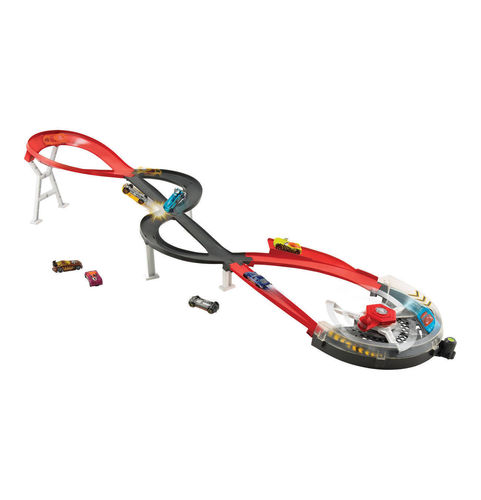 Mattel - HOT WHEELS - Spiral Speedway Trackset incl. 1 Die-Cast Fahrzeug